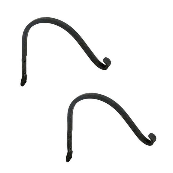 ACHLA Designs SCH-01-2 10 in. Arc Wall Bracket, Black - Pack of 2