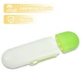 thumbnail image 5 of Portable Toothbrush Case Traveling Toothbrush Holders Case Plastic Green Clear 7.87"x2.36"x1.38", 5 of 6
