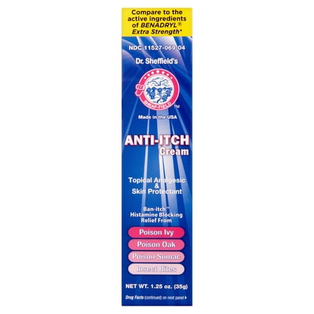 (4 pack) (4 Pack) Dr. Sheffield's Anti-Itch Cream, 1.25 oz
