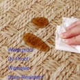thumbnail image 4 of Round Vinyl Fitted Tablecloth with Flannel Backing Elastic Edge Design Table Cover Waterproof Oil-Proof Plastic Table Cloth Stain-Resistant Wipeable for 45"-52" Round, 4 of 6