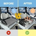 thumbnail image 4 of HUIACONG Christmas Snowman Universal Seat Covers for Golf Cart Anti-Slip Easy to Clean Golf Car Seat Towel Easy to Install and Clean Golfs Car Interior Decoration Compatible with EZGO Club Cars, 4 of 7