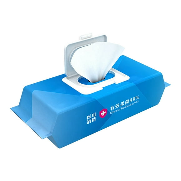 80Pcs/Box Portable Safe Cleansing Wet Tissue Disposable Comfortable Soft Hygienic Tissue