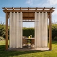 thumbnail image 6 of Sheer Voile Curtains Long Transparent Drapes Double Rod Pocket Gauze Curtains for Living Room Bedroom Sliding Glass Door, 6 of 6
