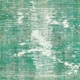 thumbnail image 1 of Ahgly Tapis de Zone Carré Abstrait Vert Menthe Lavable en Machine, 6 Pieds Carré, 1 of 7