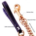 thumbnail image 3 of W/W Lifetime 3ft Strong Chew-Proof Metal Steel Rose Gold Training Walking Dog Leash, 3 of 6