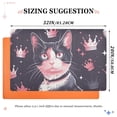 thumbnail image 2 of JSTEL Cat Kitten Crown Front Door Mat Outside Entrance 32x20 Inch Doormat for Outdoor Indoor Washable Non Slip Floor Mats, 2 of 8