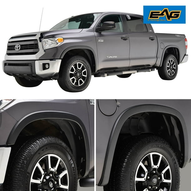 EAG Fits 1420 Tundra Satin Black Styline Series ABS Fender Flares