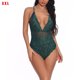 thumbnail image 1 of Mono sexy mono de cosplay suave mono de tela con pantalla de encaje para mujeres adultas, verde negruzco, XXL Methold XX000036-59, 1 of 7