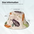 thumbnail image 5 of Kdxio Reflective Bucket Hat - Cute Vegetables Print Bucket Hat for Men,Women, 5 of 9