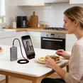 thumbnail image 1 of BotaniNest 2 In 1 Holder With Stand 240W Super Charging Cord With Detachable Foldable Stand USB C Charge Compatible For For Gaming, 1 of 4