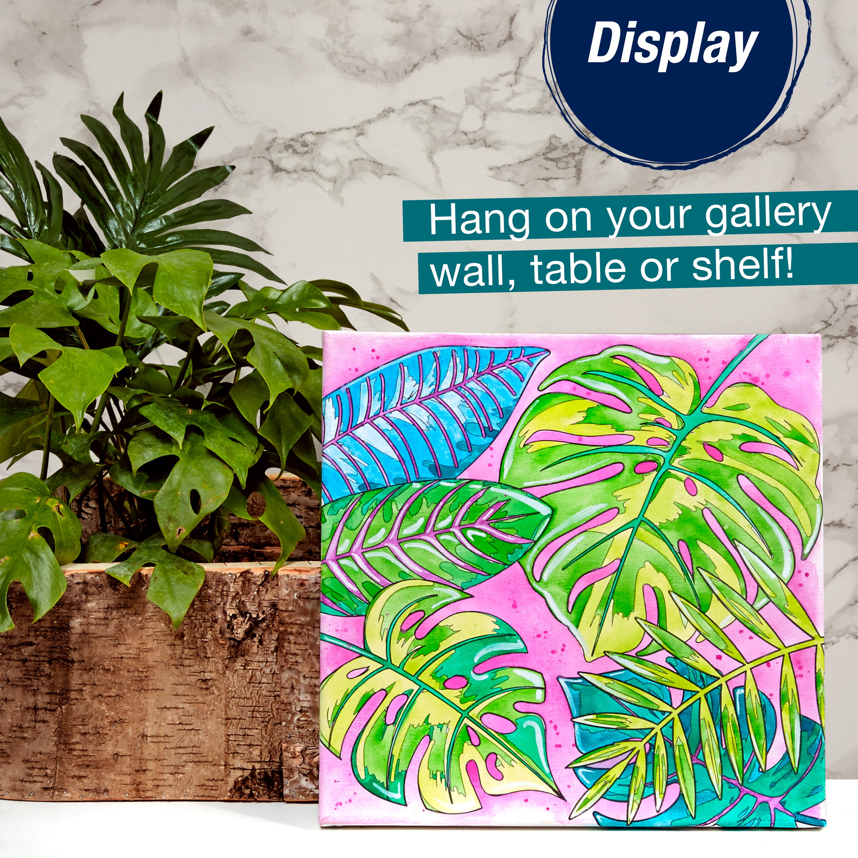 Faber-Castell Watercolor Paint by Number Tropical- Art & Craft Kit for Adults, Unisex Art Set
