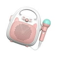 thumbnail image 1 of Machine de Karaoké pour Enfants Jouet Chantant Microphone Jouet Intérieur Filles Extérieur Portable Rose, 1 of 9
