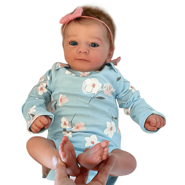 19 inch 48cm Reborn Baby Dolls Realistic Baby Doll with Soft Cotton Body That Look Real Lifelike