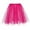 Hot Pink, variant on Nnhblu Womens Paillette Elastic 3 Layered Short Skirt Adult Dancing Skirt Mini Skirt Leather Skirt Blue