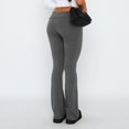 thumbnail image 6 of Wide Leg Sweatpants for Women Fold Over Low Rise Yoga Lounge Pants Low Rise Sweatpants, 6 of 9