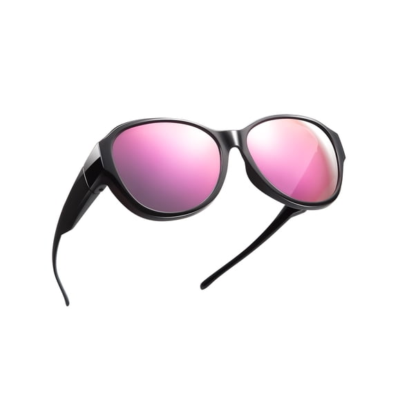 TINHAO Polarized Fit Over Glasses Sunglasses for Women Men Wrap Around Sunglasses for Driving
