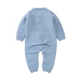 thumbnail image 3 of Boys Girls Easter Bunny Knit Sweater Romper Long Sleeve Jumpsuit Clothes, 3 of 9