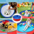 thumbnail image 3 of Dog Pool Paddling Pool Kids Bath Pool Foldable Swimming Pool for Dogs Cats Kids Portable PVC Non, 3 of 5