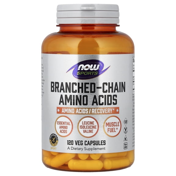 NOW Sports BCAA Capsules, 120 Ct