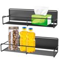 thumbnail image 1 of Pluokvzr 2 Pcs Magnetic Spice Rack Super Strong Magnetic Rack Organizer Rustproof Heavy Duty Refrigerator Spice Shelf No Drilling, 1 of 10
