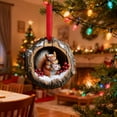 thumbnail image 4 of 1PC Woodland Squirrel Tree Hole Christmas Ornament, Rustic 2D Acrylic Hanging Decor for Tree, Farmhouse Home, and Holiday Party Accents, 4 of 6
