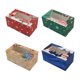 thumbnail image 3 of Decoración navideña, caja de regalo de Navidad de 12 agujeros, caja de papel, ventana limpia, bonito patrón, caja para cupcakes de Navidad, 3 of 4