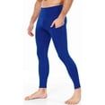 thumbnail image 5 of Men's Compression Leggings Running Tights Gym Pants Cool Dry Workout Base Layer Trousers for Sports Gym Yoga Football Cycling Blue L, 5 of 6