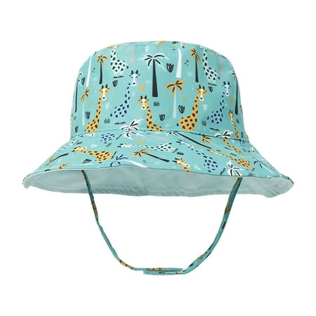 

Hat For Kids Children Adjustable Cute Printed Basin Baby Hat Fisherman Hat Sunscreen Hats