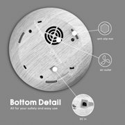 550ml Wood Grain Essential Oil Diffuser with Remote - 6 Oil Blends Bundle, 7 Color LED Mood Lighting, Ultra-Quiet Humidifier for Home, Office, Yoga