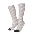 thumbnail image 2 of Daiia Sports Socks Beautiful Rabbit1 Printed Novelty Crew Socks for Men Women Knee High Socks Cotton Socks Soft & Breathable Support Unisex Socks, 2 of 9