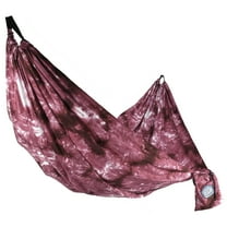 Equip® Craft-Dyed™ Recycled Polyester Travel Hammock, 1 Person Red Magenta, Size 108" L x 56" W