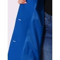 thumbnail image 6 of GRACE & GRANDEUR Women's Plus Size Winter Coats Single Breasted Jackets Long Trench Coats 3X Royal Blue, 6 of 7