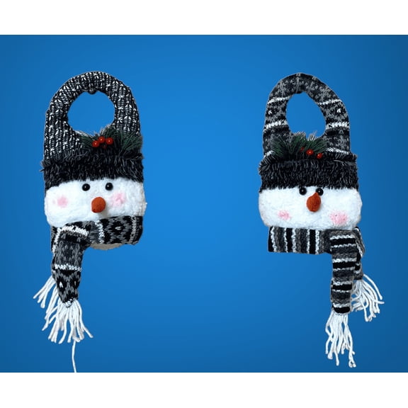 Hanna's Handiworks Cozy Snowman Door Hanger Set Of 2 Assortments