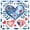 Patriotic 04, variant on Manfei Colorful Stars Twin Bedding, American Flag Bedding Comforter Set, Red White Blue, Black Reversible 7-Piece