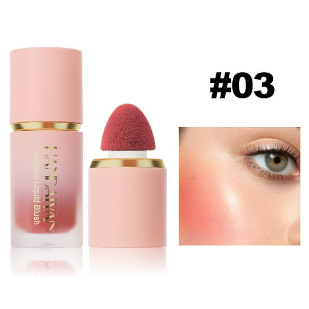 Fiudx Rubber Liquid, Tint Cremoso para Mejillas de Fácil Aplicación, Acabado Mate de Larga Duración, Color Natural y Ligero, Regalo para Amantes Del Maquillaje, Regalo para Fiestas, Tamaño Portátil d