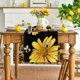 thumbnail image 2 of Camino de mesa de verano con diseño de abeja y girasol, flores de primavera de temporada, decoración para mesa de comedor de cocina y fiesta en el hogar., 2 of 7