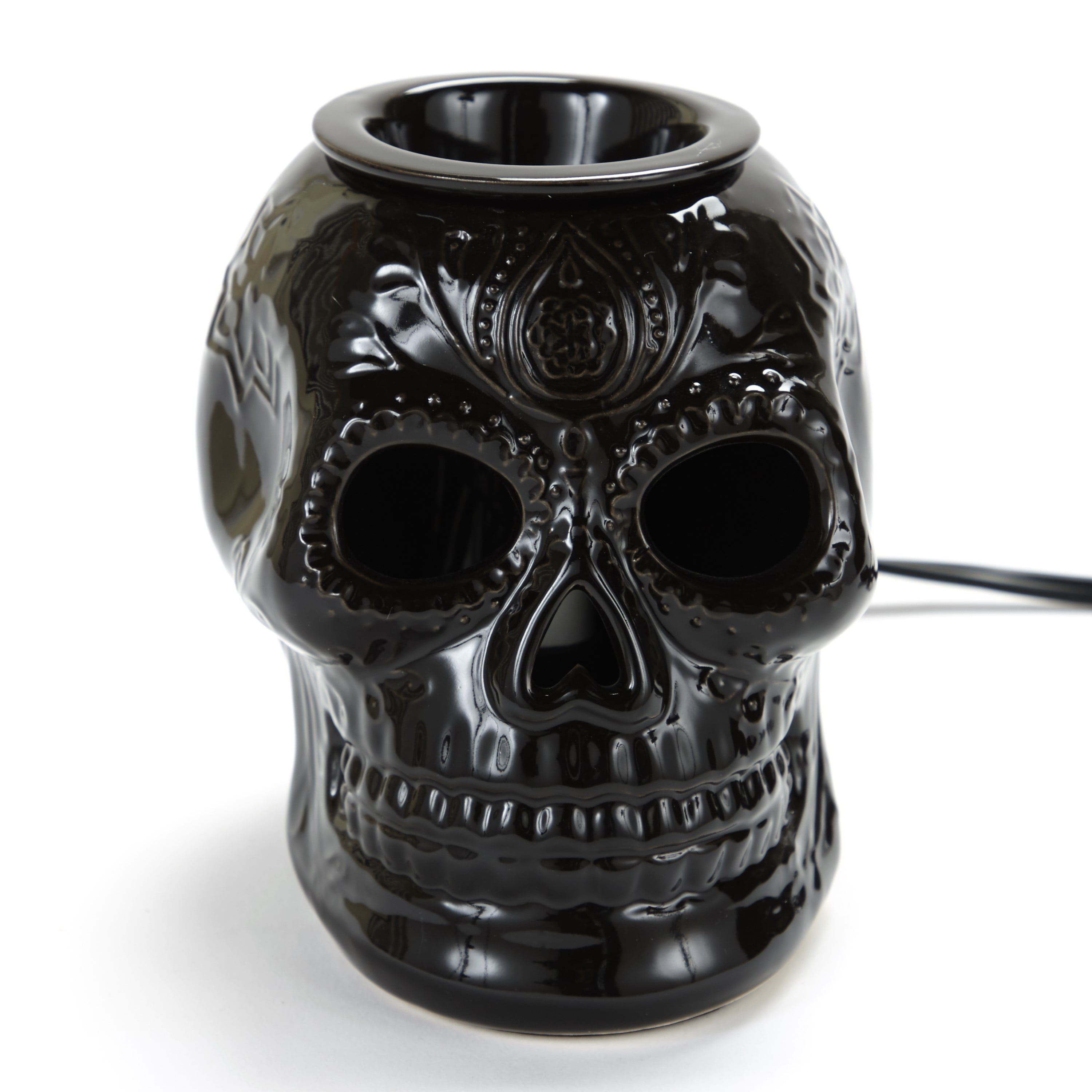 Halloween Plug-In Wax Aroma and Fragrance Tart Warmer - Skull - Black -  Walmart.com