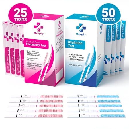 Combo Pack Early Pregnancy and Ovulation Tests LH Kit, Rapid Test, Accurate Results