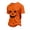 Ginger, variant on Mens Mystery Smile Pumpkin Shirt Orange Base Classic Print Short Sleeve Crewneck Casual Halloween Top Ginger 2XL