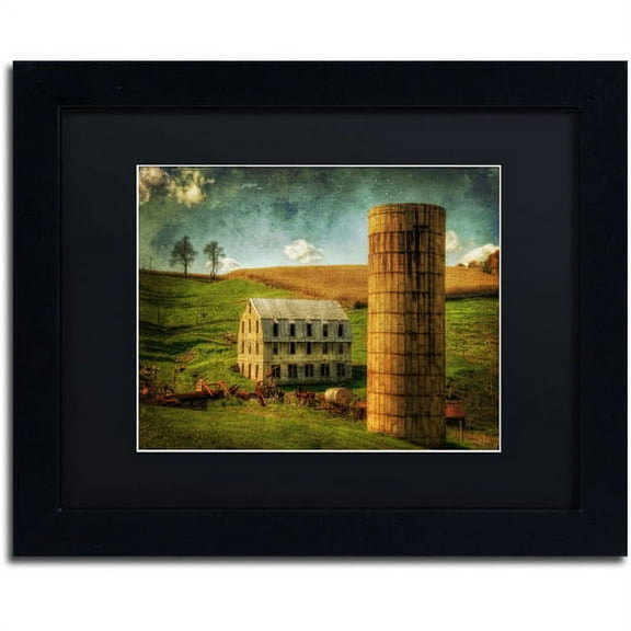 Trademark Fine Art "His Pride and Joy" Canvas Art by Lois Bryan, Black Mat, Black Frame