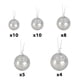 thumbnail image 2 of Adornos navideños, adornos navideños, regalos navideños, 37 piezas de colgante de perla de Navidad, juego de bolas decorativas de Navidad., 2 of 3