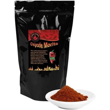 Fiery Farms Poudre de Piment Chipotle Morita Fumé – Arôme Mesquite Profond et Fruité Jammy, 1 kg (2,2 lb) Emballage Professionnel en Vrac
