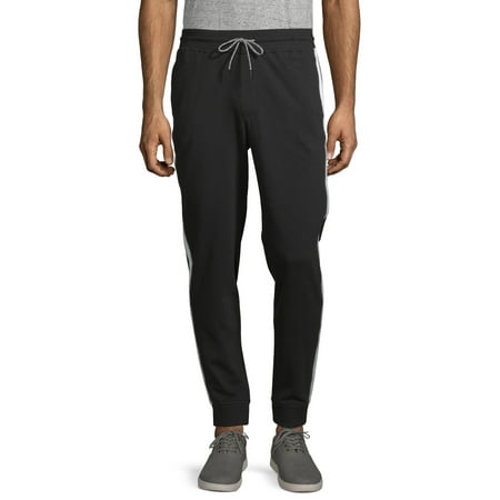 No Boundaries Men's Knit Solid Stripe Jogger (Best Jogger Pants Brand)