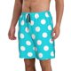 thumbnail image 2 of Fotbe Aqua And White Polka Dot Trajes de Baño Estampados para Hombre, Shorts de Verano de Secado Rápido, Ropa de Playa, Bañadores-3X-Large, 2 of 6