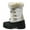 BEIGE/WHITE, variant on DREAM PAIRS Kids Boys Girls Winter Snow Boots Waterproof Insulated Outdoor Snow Boots