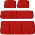 thumbnail image 1 of Outsunny 14Pcs Outdoor Cushion Covers, Patio Cushion Covers, Red, 1 of 10