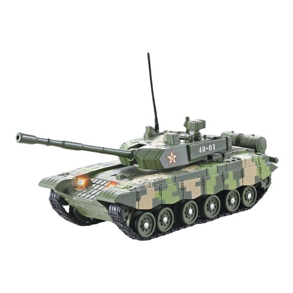 Modelo de tanque a escala 1:48, adorno de vehículo , colección de decoración de escritorio, juguete educativo para niños y niñas, regalos para Estilo A
