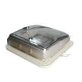 RV Roof Window Aluminum Alloy Camper Van Roof Window Caravan Top Window And Skylight With Led