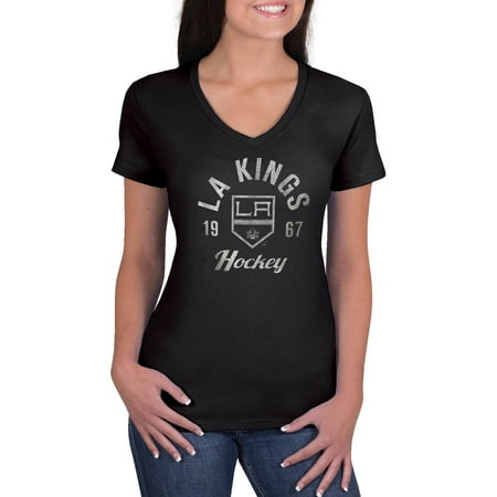 - NHL Los Angeles Kings Ladies Classic V-Neck Tunic Cotton Jersey Tee