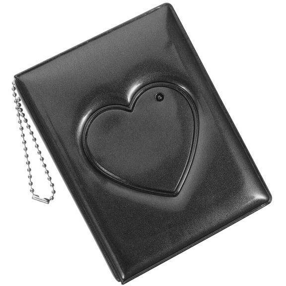 Album Photo Love Photo Album PVC Photo Album Child 19.2X11CM Black